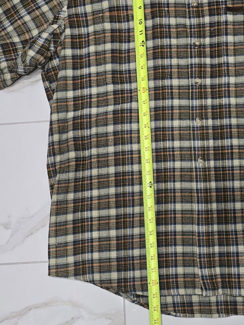 Browning Men's XXL Tall Plaid Button Front Shirt Short Sleeve Outdoor Hunting - Picture 8 of 9